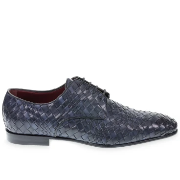 Derby en cuir tressé à la main - Fratelli Borgioli - Artisanat Italien