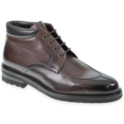 Schokoladenfarbe Hirschleder-Stiefelette – Fratelli Borgioli – italienische Handwerkskunst