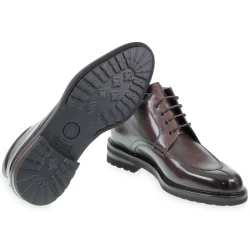 Schokoladenfarbe Hirschleder-Stiefelette – Fratelli Borgioli – italienische Handwerkskunst