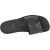 Men's leather slides sandals in black leather handmade