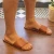 Italienische slipper für Herren aus Hellbraun Leder
