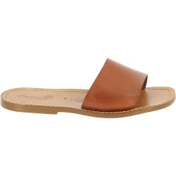 Italienische slipper für Herren aus Hellbraun Leder