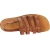 Sandalias jaula para hombre en piel color cuero