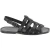 Käfigsandalen für Herren in Schwarze leder