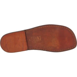 Leather cage sandals for men in dark brown leather