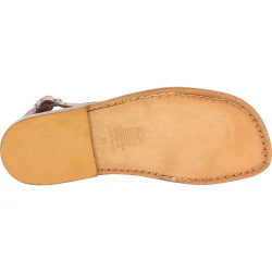 Sandalias romanas de cuero marron para hombres hechos a mano en Italia