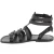 Römische Sandalen aus Schwarze leder in Italien von Handgefertigt