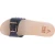 Handmade men's wooden clog slippers with adjustable black leather band