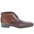 Bottines en cuir marron poli fabriquées à la main en Italie - Fratelli Borgioli