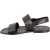 Sandalias para hombre en cuero negro hechas a mano en Italia