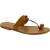 Sandali infradito da donna fatti a mano in pelle color cuoio