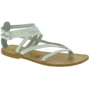 Women's White Leather Gladiator Sandals - Handmade in Italy
