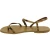 Sandali infradito da donna in pelle color bronzo - Fatti a mano in Italia