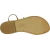 Sandali infradito da donna in pelle color bronzo - Fatti a mano in Italia