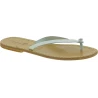Pantuflas de Dedo para Mujer de Cuero Blanco - Hechas a Mano en Italia
