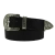 Ceinture western en cuir marron foncé avec boucle argentée gravé