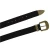 Ceinture western en cuir marron foncé avec boucle bronzé gravé
