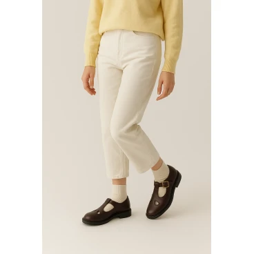 Zapatos camiseta mujer de cuero marrón oscuro Hecho a mano en Italia