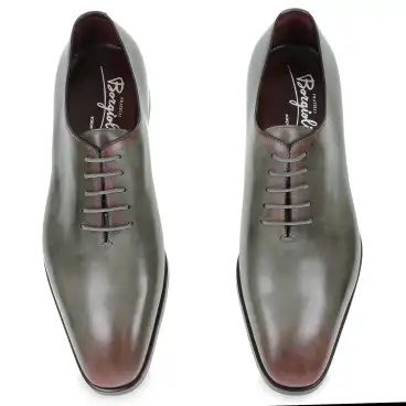 Men's hand-painted wholecut Oxford in Tiziano Sunset leather