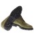 Bottine brogue homme en daim vert olive avec semelle crantée