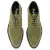 Men's olive suede brogue ankle boot with rubber lug sole