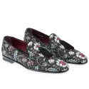 Men's floral Venetian loafer with tassels