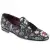 Men's floral Venetian loafer with black tassels