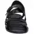 Schwarze Franziskaner-Sandalen für Damen aus Leder