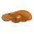 Tan leather thong slide sandals for women handmade in Italy
