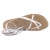 Womens strappy sandals Handmade in Italy in white leather